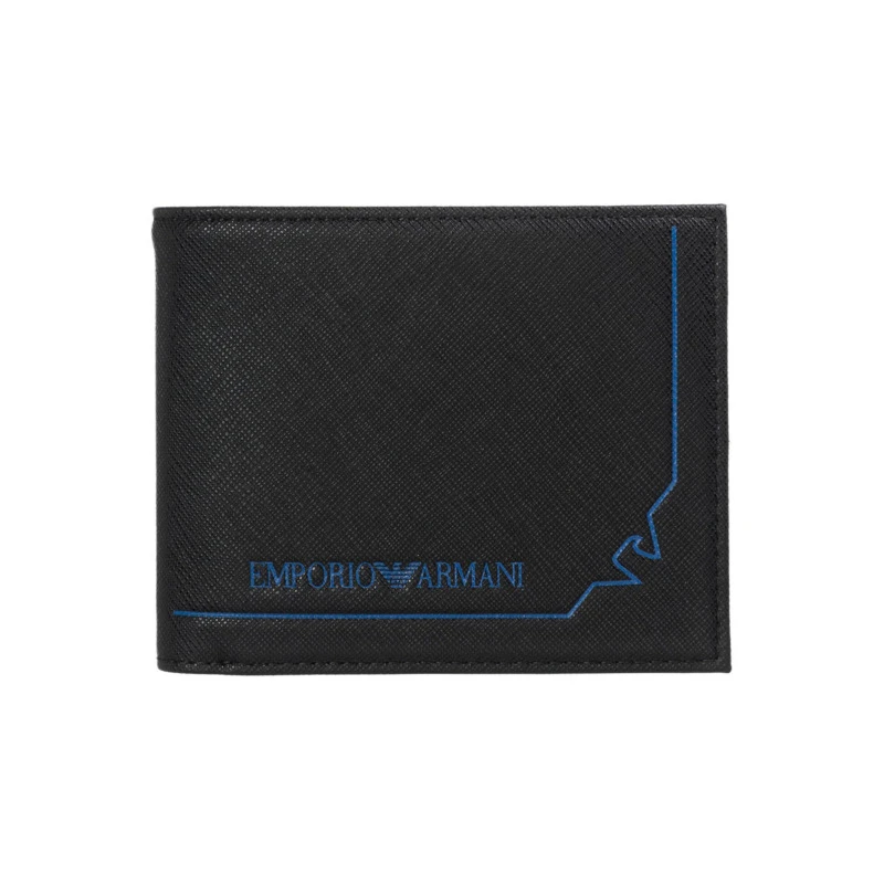 EMPORIO ARMANI MENS WALLET BLACK Type Center